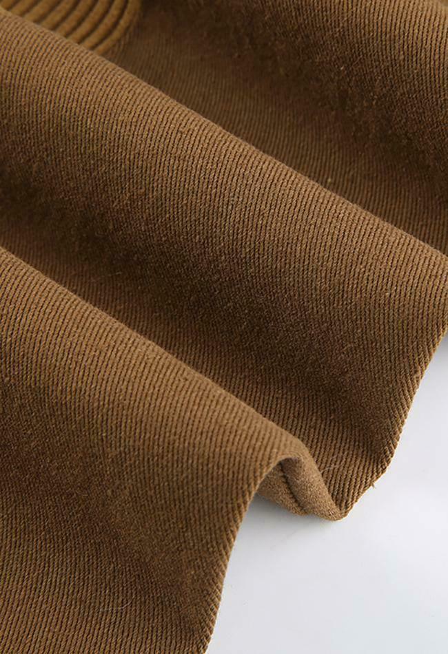 Y2K Corduroy High Waist Loose Pants - Coquette Aesthetic Grunge Style Cargo Skirt