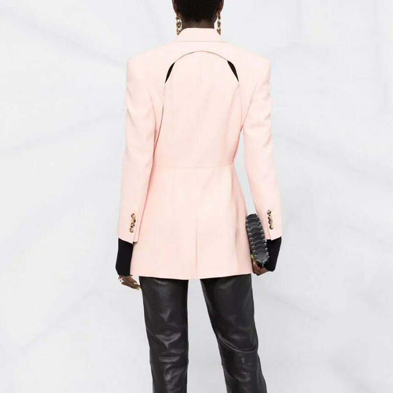 Y2K Deconstructed Cut Jacket: Coquette Aesthetic with Grunge & Pastel Goth Vibes