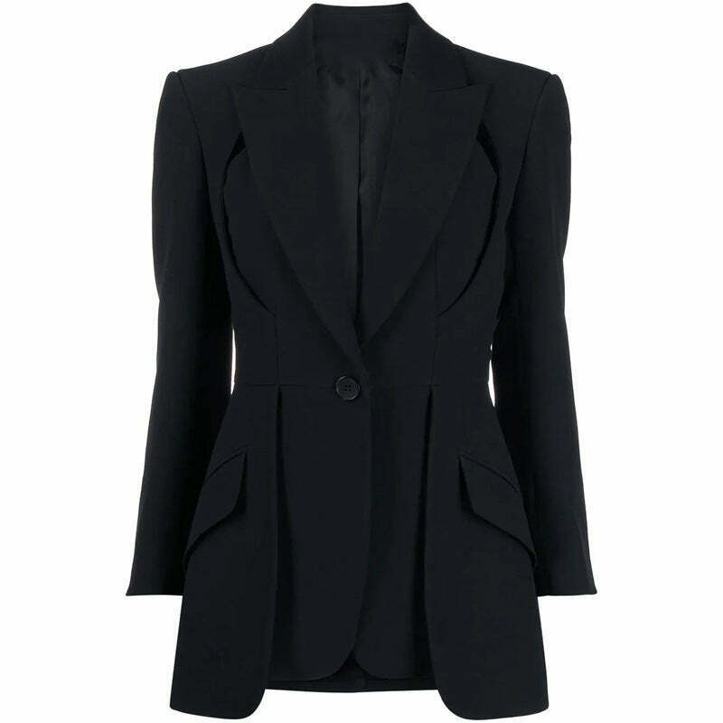 Y2K Deconstructed Cut Jacket: Coquette Aesthetic with Grunge & Pastel Goth Vibes