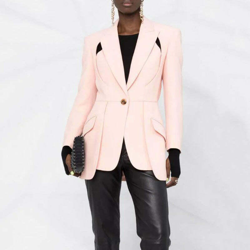 Y2K Deconstructed Cut Jacket: Coquette Aesthetic with Grunge & Pastel Goth Vibes