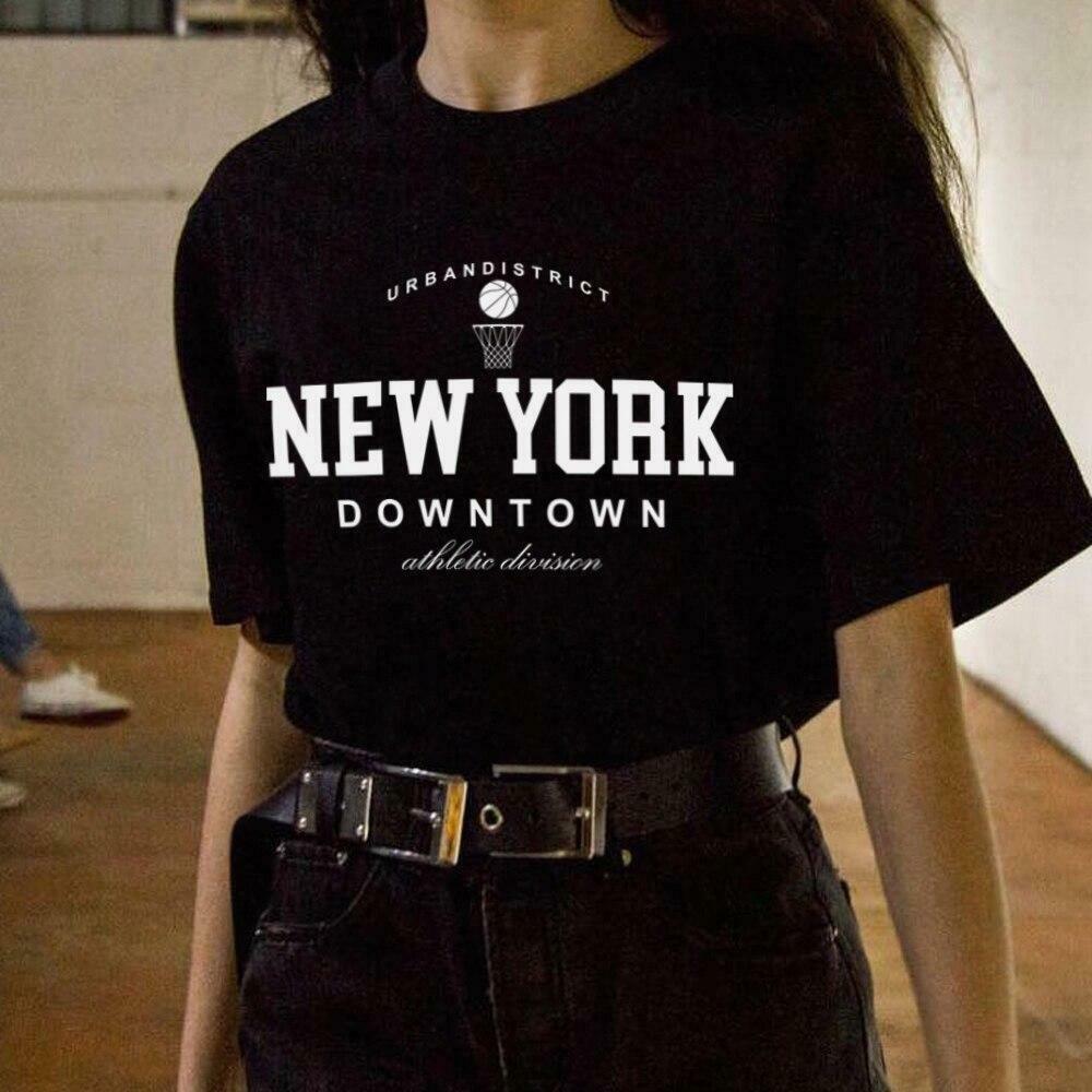 Y2K Downtown Vibes Tee - Coquette Aesthetic Grunge Style - Cute Pastel Goth Fashion