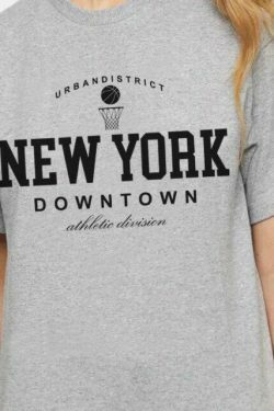 Y2K Downtown Vibes Tee - Coquette Aesthetic Grunge Style - Cute Pastel Goth Fashion