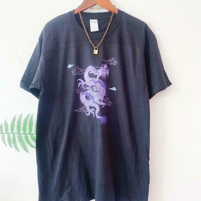 Y2K Dragon Unisex T-Shirt - Coquette Grunge Aesthetic - Cute Tops & Cargo