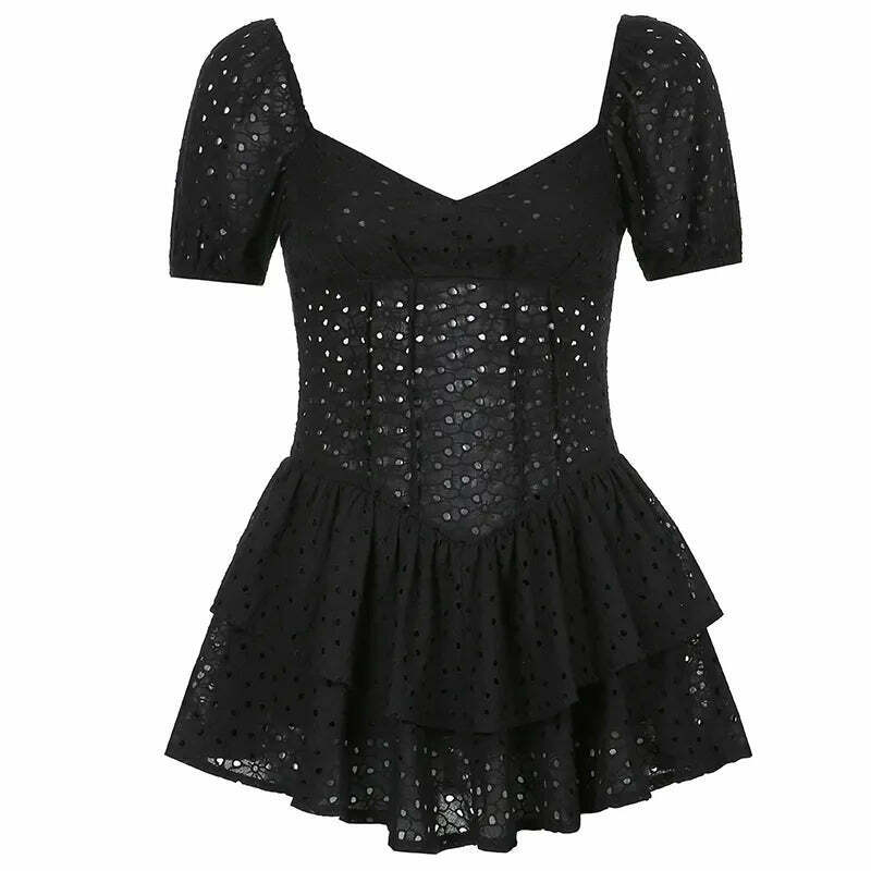 Y2K Elegance Corset Dress: Coquette Aesthetic with a Touch of Grunge Style