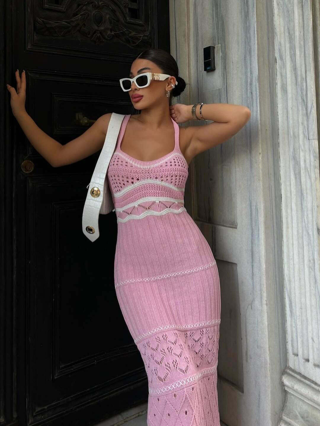 Y2K Fashion Bohemian Sling Dress: Coquette & Grunge Aesthetic, Cute Tops, Cargo Skirt, Pastel Goth,
