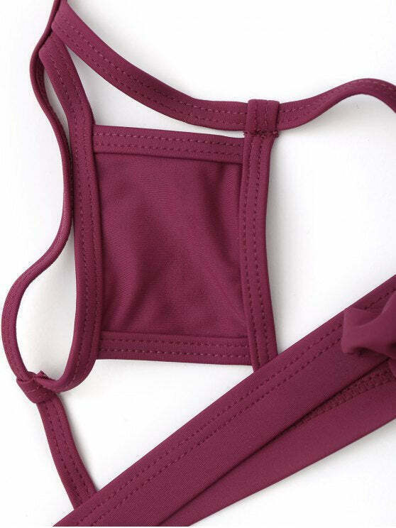 Y2K Fashion Bralette Cut Out Bikini - Coquette Aesthetic Grunge Style Cute Tops & Cargo Skirt