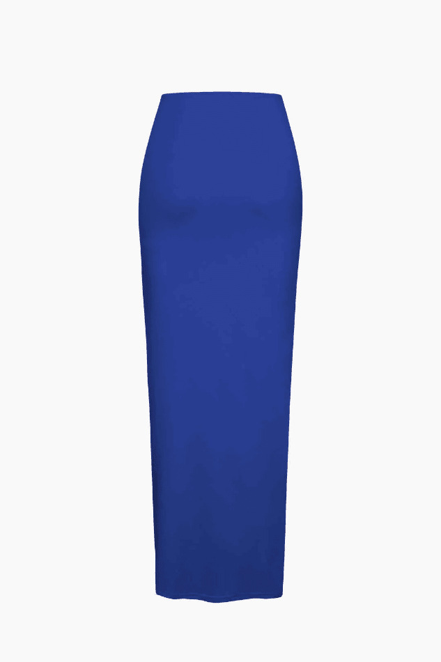 Y2K Fashion Contrast Tube Top & Slit Skirt Set - Coquette Aesthetic Grunge Style