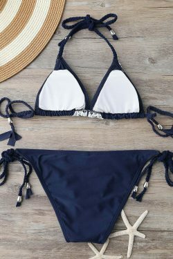 Y2K Fashion Coquette Aesthetic Cargo Skirt & Braided Lace String Bikini