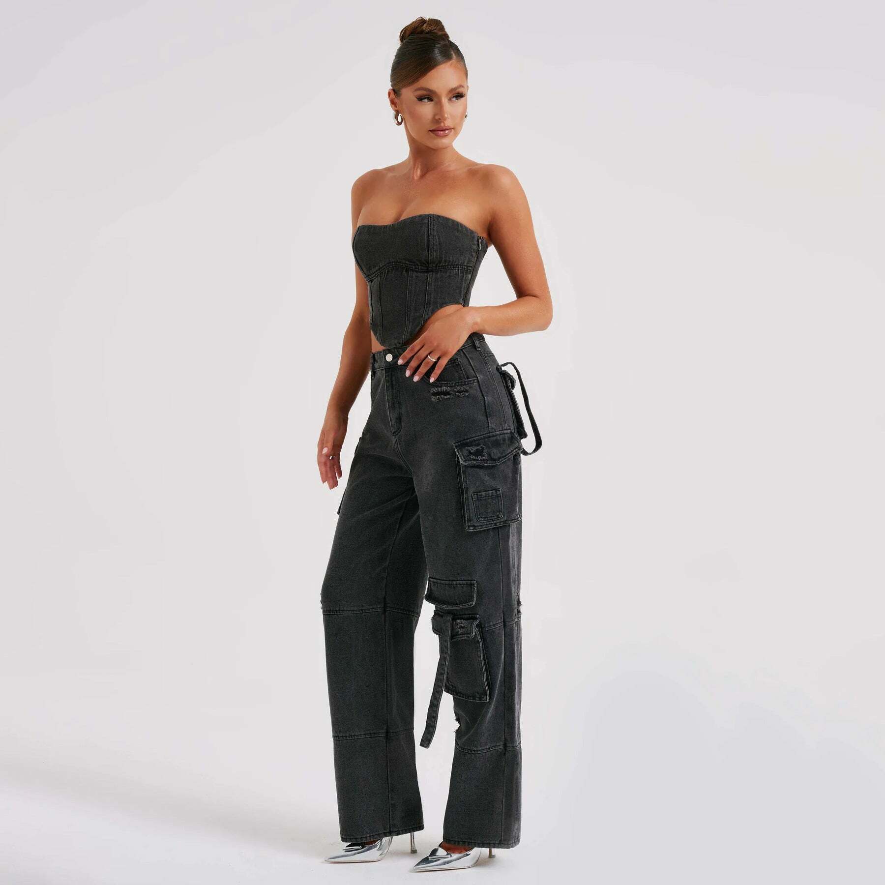 Y2K Fashion: Coquette Aesthetic Cargo Skirt & Cute Tops, Grunge Style Hood