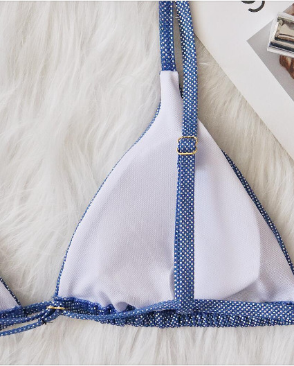 Y2K Fashion Crystal Diamond Swimsuit - Coquette Aesthetic, Grunge Style, Cute Tops, Pastel Goth