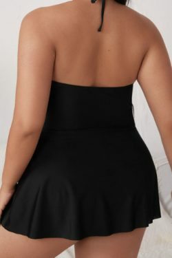 Y2K Fashion Deep V One-Piece Swimsuit - Coquette Aesthetic Sexy Swimwear for Women