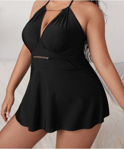 Y2K Fashion Deep V One-Piece Swimsuit - Coquette Aesthetic Sexy Swimwear for Women