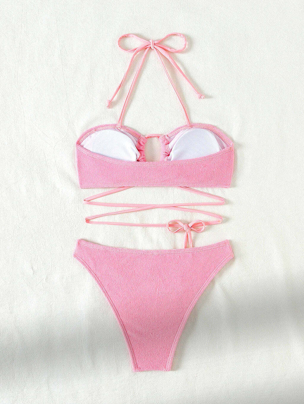 Y2K Fashion Lace-Up Swimsuit: Coquette Aesthetic, Grunge Style, Pastel Goth