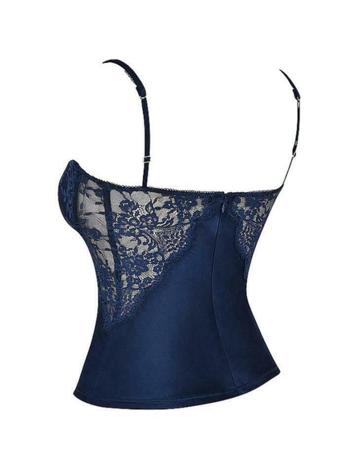 Y2K Fashion Lace Corset Top: Coquette Aesthetic, Grunge Style, Pastel Goth, Cute Tops, Cargo Skirt