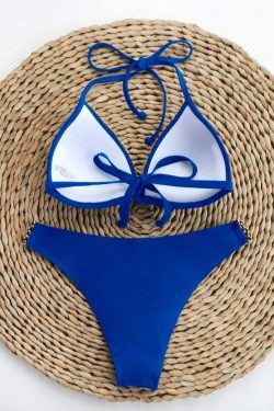 Y2K Fashion Lady Ribbon Bikini - Coquette Aesthetic Grunge Style Cute Tops & Cargo Skirt