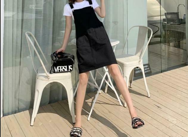 Y2K Fashion: School Bus Dungarees for Women - Coquette Aesthetic Cargo Skirt & Grunge Style Outfit