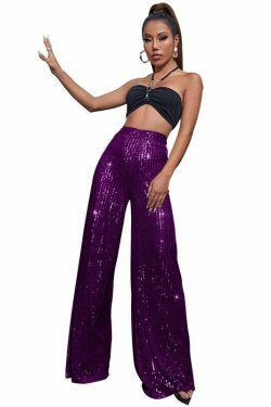 Y2K Fashion Sequined Drape Pants: Coquette & Grunge Aesthetic, Cute Tops