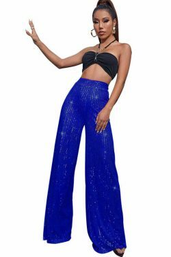 Y2K Fashion Sequined Drape Pants: Coquette & Grunge Aesthetic, Cute Tops