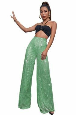 Y2K Fashion Sequined Drape Pants: Coquette & Grunge Aesthetic, Cute Tops