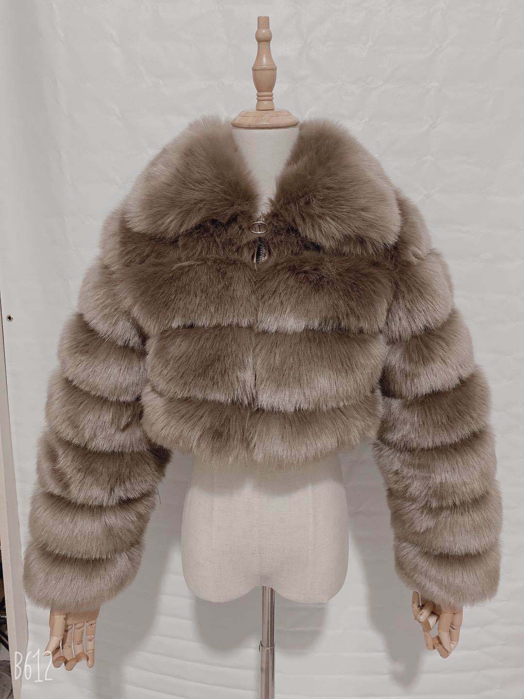 Y2K Fashion Short Fur Coat - Coquette Grunge Cute Tops Pastel Goth Cargo Skirt