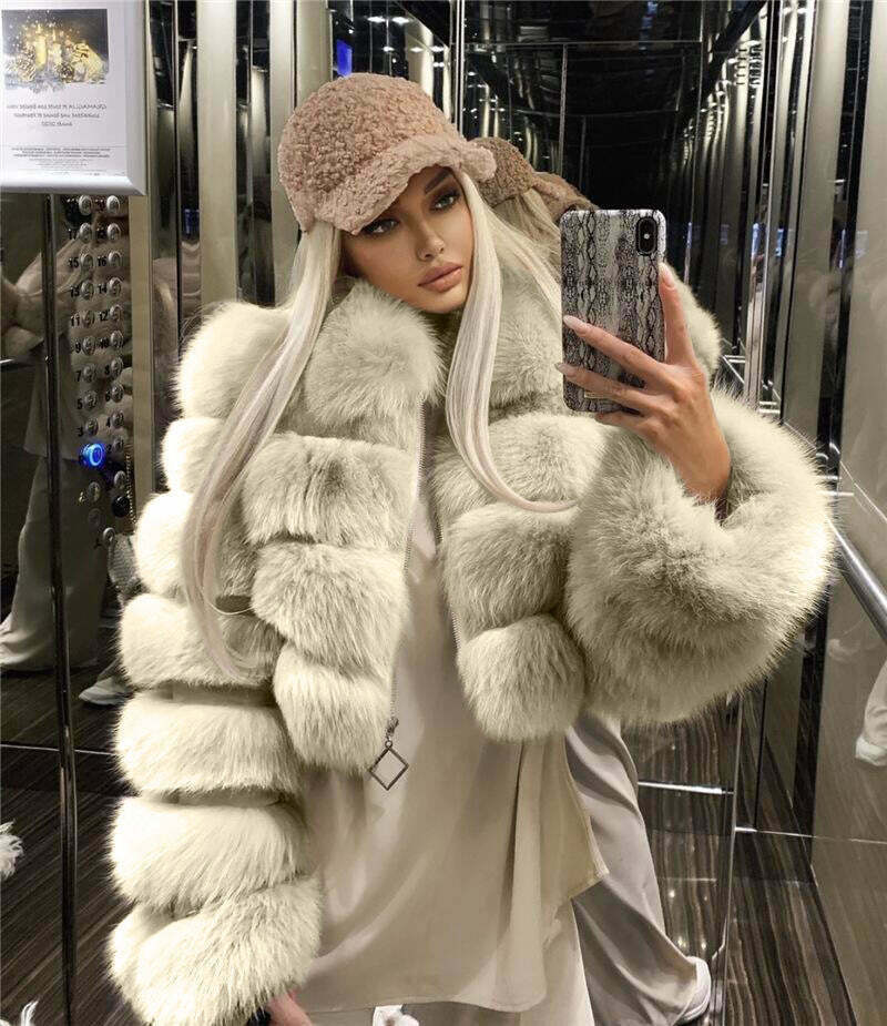 Y2K Fashion Short Fur Coat - Coquette Grunge Cute Tops Pastel Goth Cargo Skirt