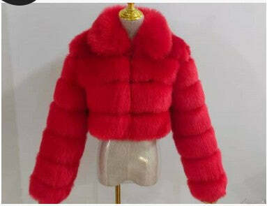 Y2K Fashion Short Fur Coat - Coquette Grunge Cute Tops Pastel Goth Cargo Skirt