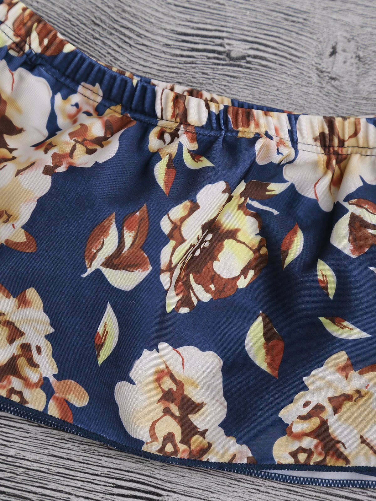 Y2K Floral Bikini: Off The Shoulder Overlay for Coquette Aesthetic and Grunge Style