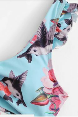Y2K Floral Knot Bikini - Coquette Aesthetic Swimwear for Women