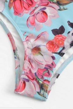 Y2K Floral Knot Bikini - Coquette Aesthetic Swimwear for Women