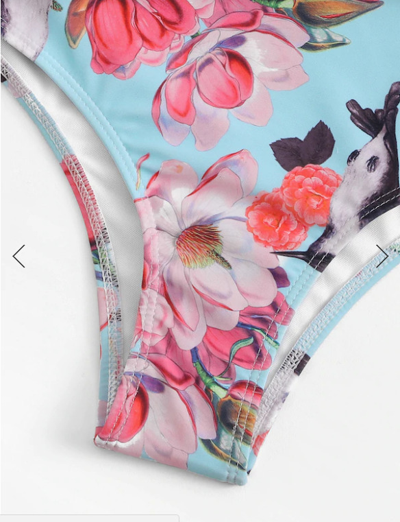 Y2K Floral Knot Bikini - Coquette Aesthetic Swimwear for Women