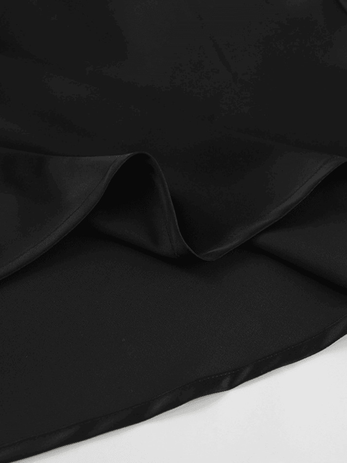 Y2K French Satin Drape Skirt: Coquette Aesthetic, Grunge Style & Elegance