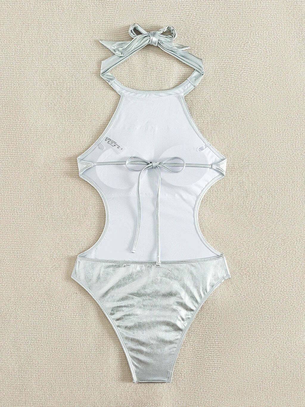 Y2K Halter Backless Swimsuit - Coquette Aesthetic, Grunge Style,