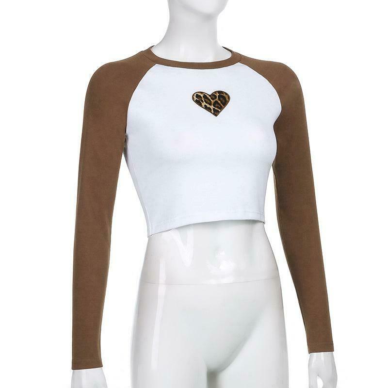 Y2K Heart Print Crop Top: Coquette Aesthetic, Grunge Style, Cute Pastel Goth Fashion