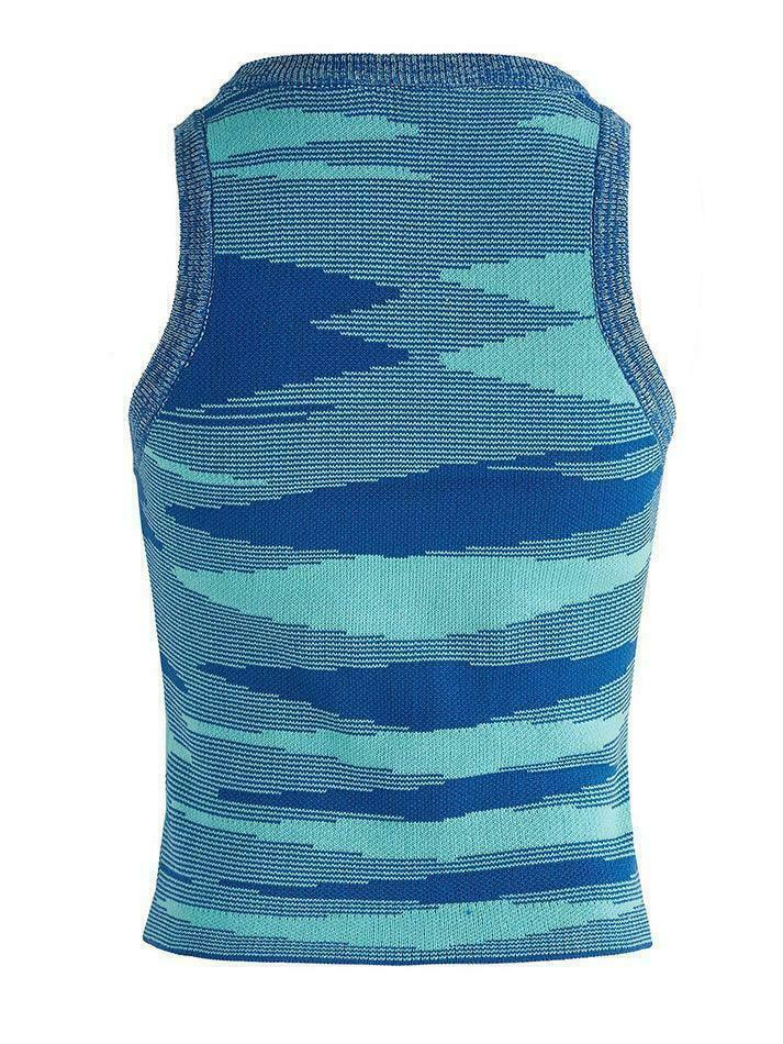 Y2K Jacquard Cropped Knit Tank: Coquette Grunge Aesthetic, Cute Tops