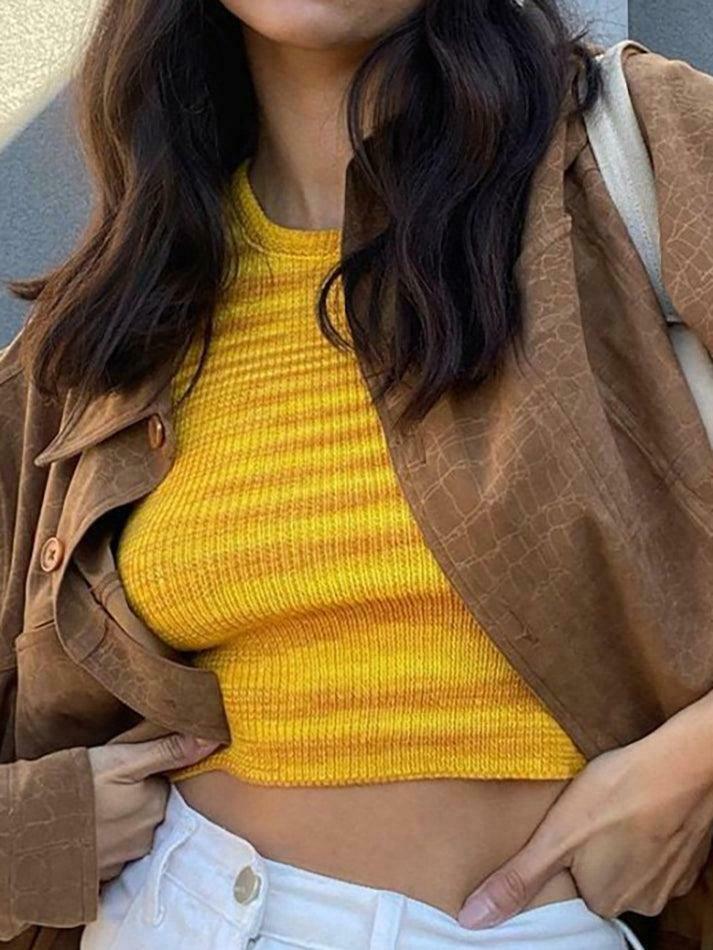 Y2K Jacquard Cropped Knit Tank: Coquette Grunge Aesthetic, Cute Tops