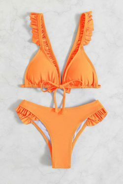 Y2K Lace-Up Beach Bikini: Coquette Aesthetic, Grunge Style, Cute Tops, Pastel Goth, Cargo Skirt