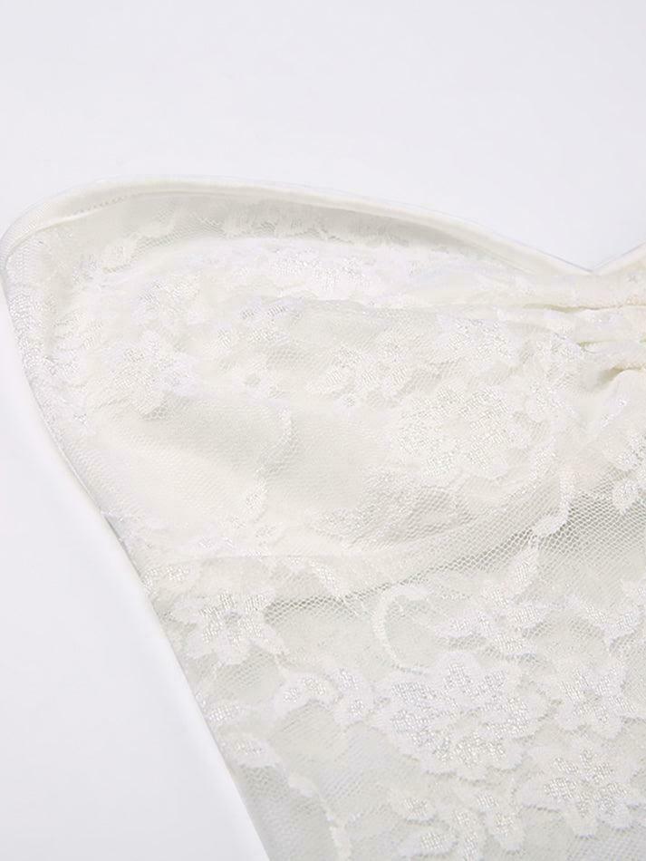 Y2K Lace Backless Bandeau Top: Coquette Aesthetic, Grunge Style, Cute Tops, Pastel Goth, Cargo Skirt
