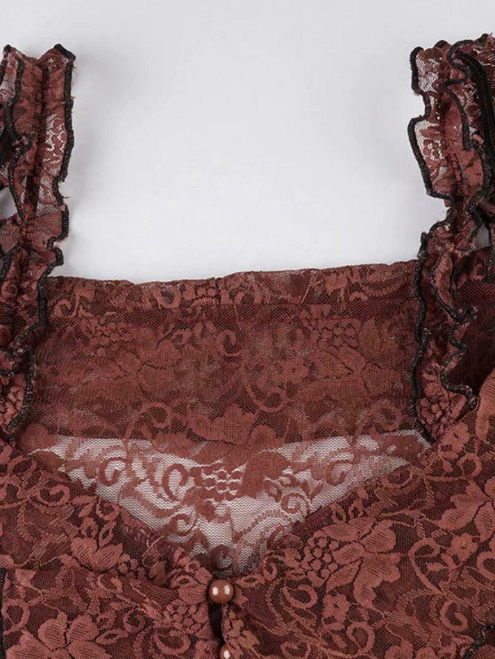 Y2K Lace Off Shoulder Cardigan: Coquette Aesthetic Long Sleeve Blouse for Women's Fashion