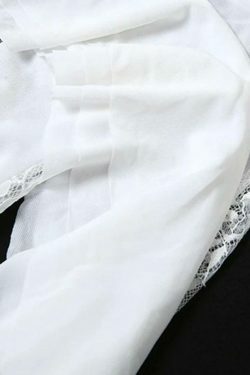 Y2K Lace Splice Ruffled Hem Cami Top - Coquette Aesthetic, Grunge Style, Cute Tops