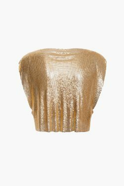 Y2K Metallic Glitter Tank Top - Coquette Aesthetic, Grunge Style, Cute Tops, Pastel Goth