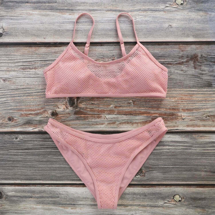 Y2K Neon Bikini Set: Coquette Aesthetic, Grunge Style, Pastel Goth, Cottagecore Outfits
