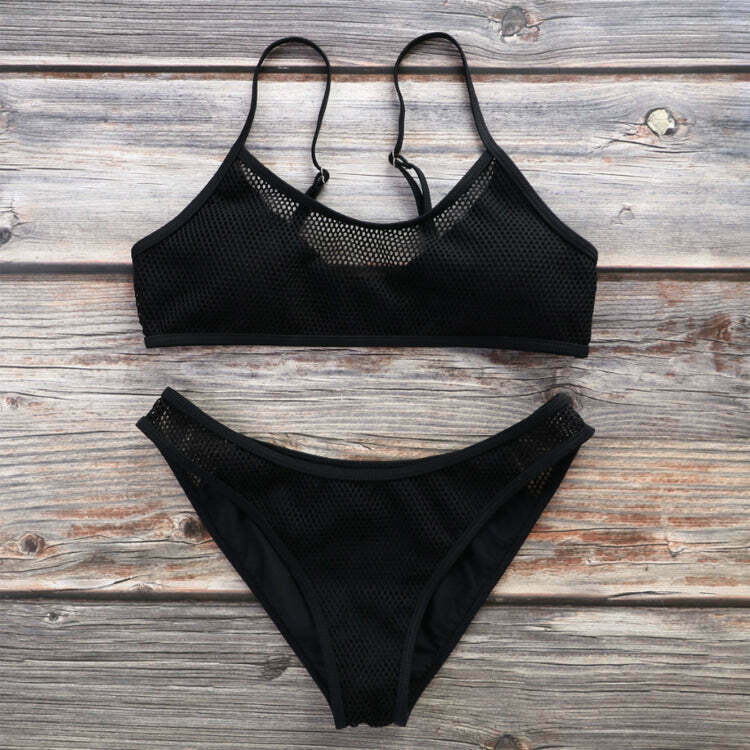 Y2K Neon Bikini Set: Coquette Aesthetic, Grunge Style, Pastel Goth, Cottagecore Outfits