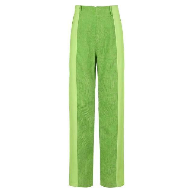 Y2K Patched Corduroy High Waisted Pants - Coquette Aesthetic Grunge Style Cargo Skirt