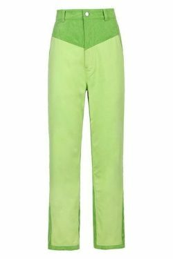 Y2K Patched Corduroy High Waisted Pants - Coquette Aesthetic Grunge Style Cargo Skirt
