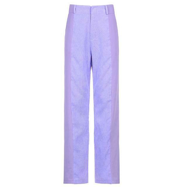 Y2K Patched Corduroy High Waisted Pants - Coquette Aesthetic Grunge Style Cargo Skirt