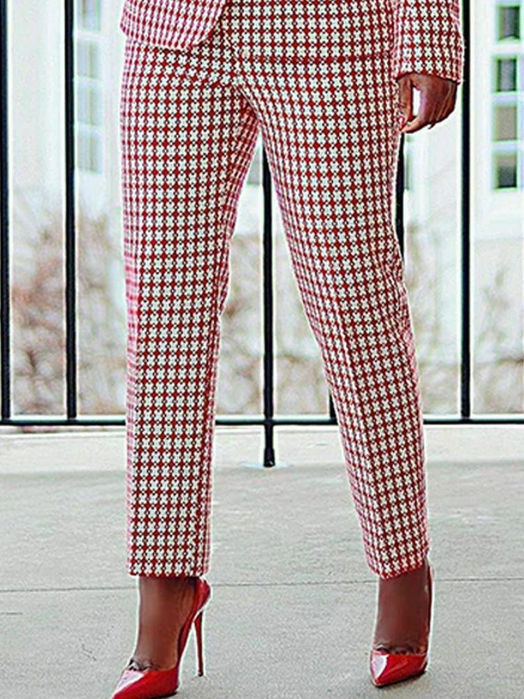 Y2K Plaid Casual Blazer Suit for Women - Coquette Aesthetic Grunge Style