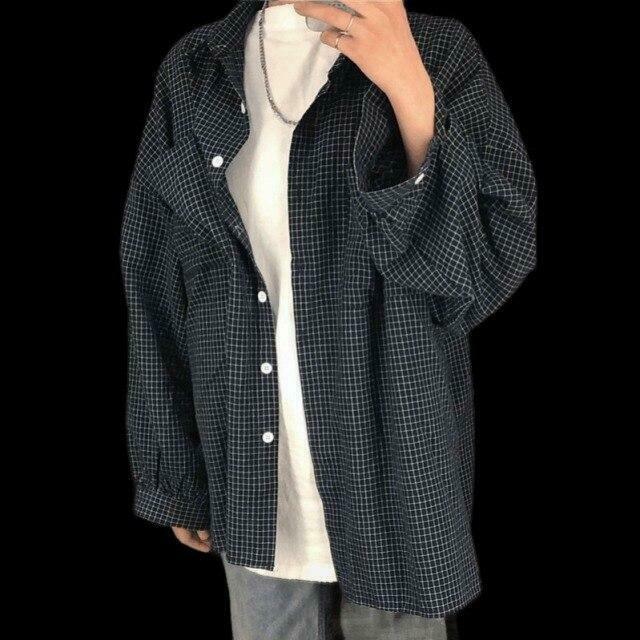 Y2K Retro Plaid Shirt: Coquette Aesthetic Grunge Style for Women - Vintage Fashion