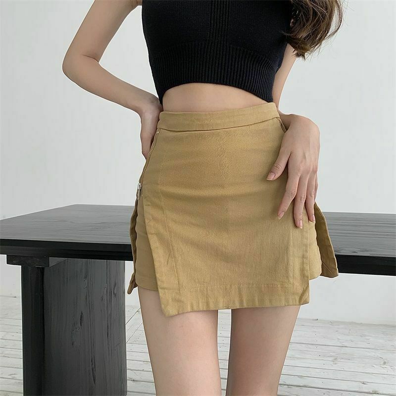 Y2K Retro Rave Mini Skirt - Coquette Aesthetic Grunge Style Cargo Skirt