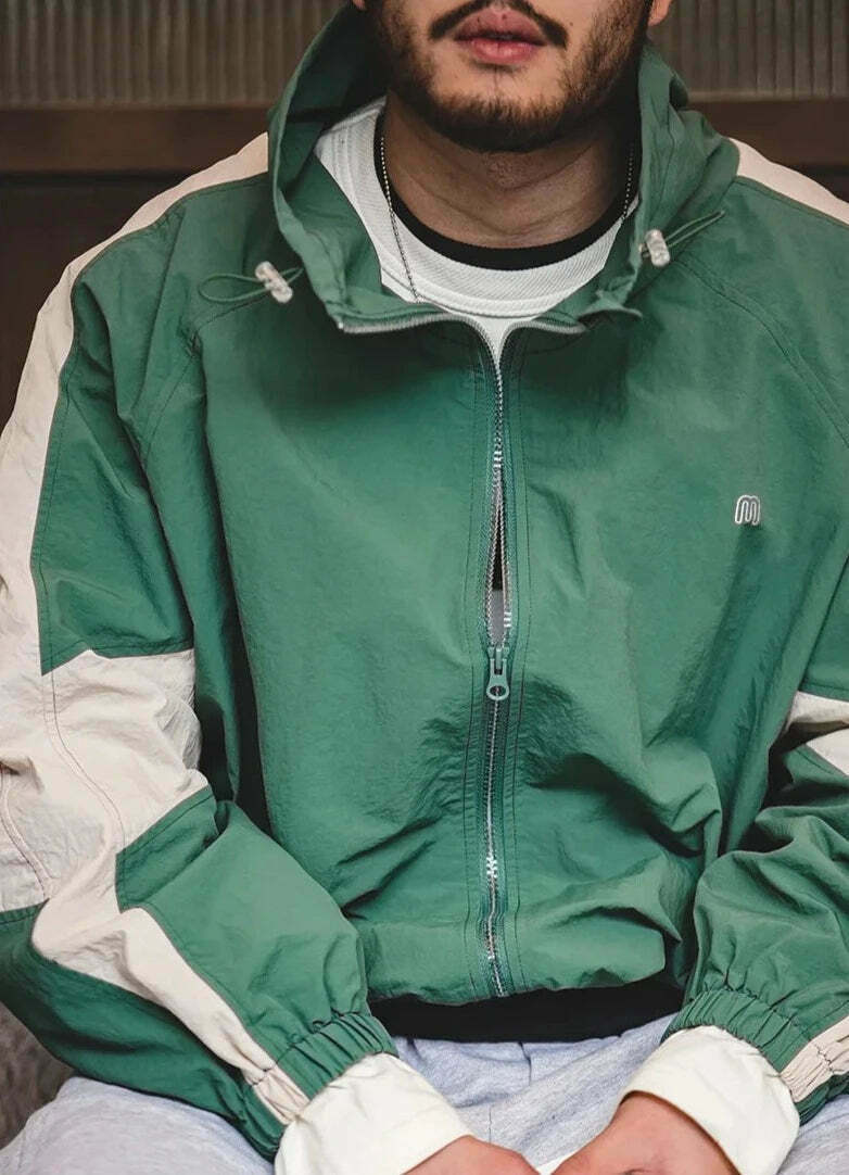 Y2K Retro Style Track Jacket for Women - Coquette Aesthetic Grunge Fashion with Pastel Goth Vibes