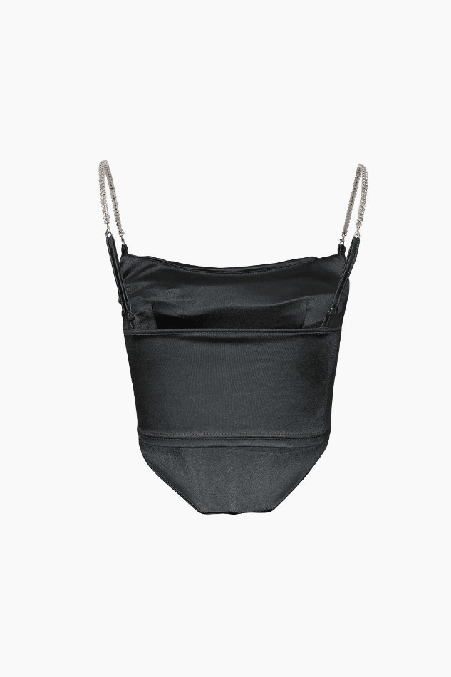 Y2K Satin Draped Corset Top: Coquette Aesthetic with Grunge Twist